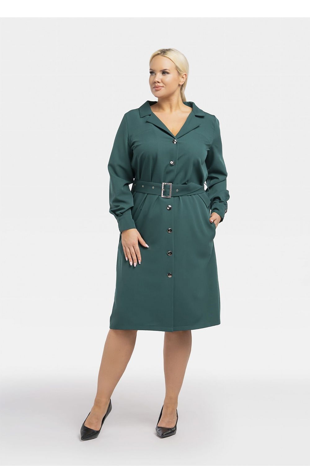 Plus size dress model 193903 Karko