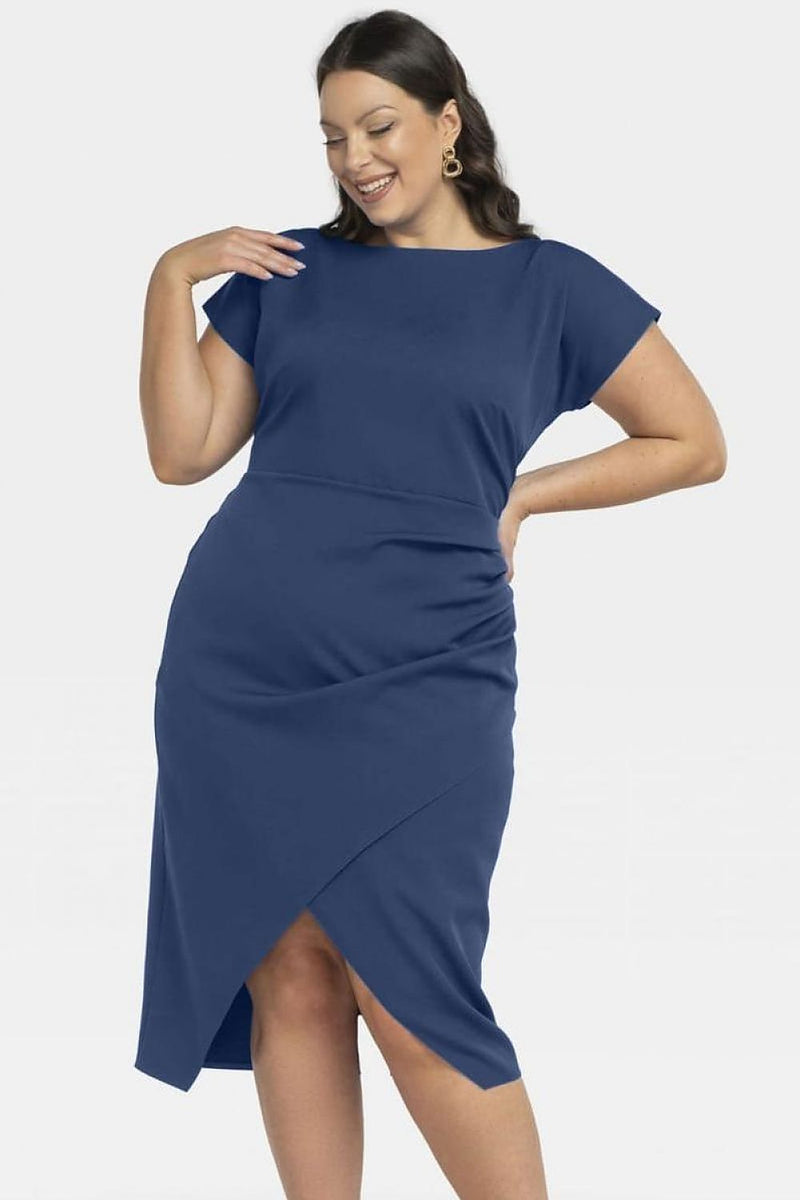 Plus size dress model 197774 Karko