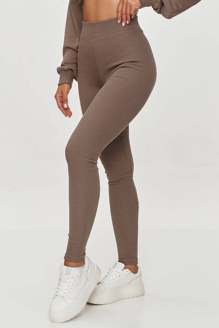 Long leggings model 202955 Makadamia