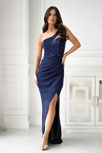 Long dress model 203795 Bicotone