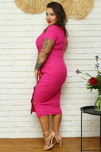 Plus size dress model 182167 Karko