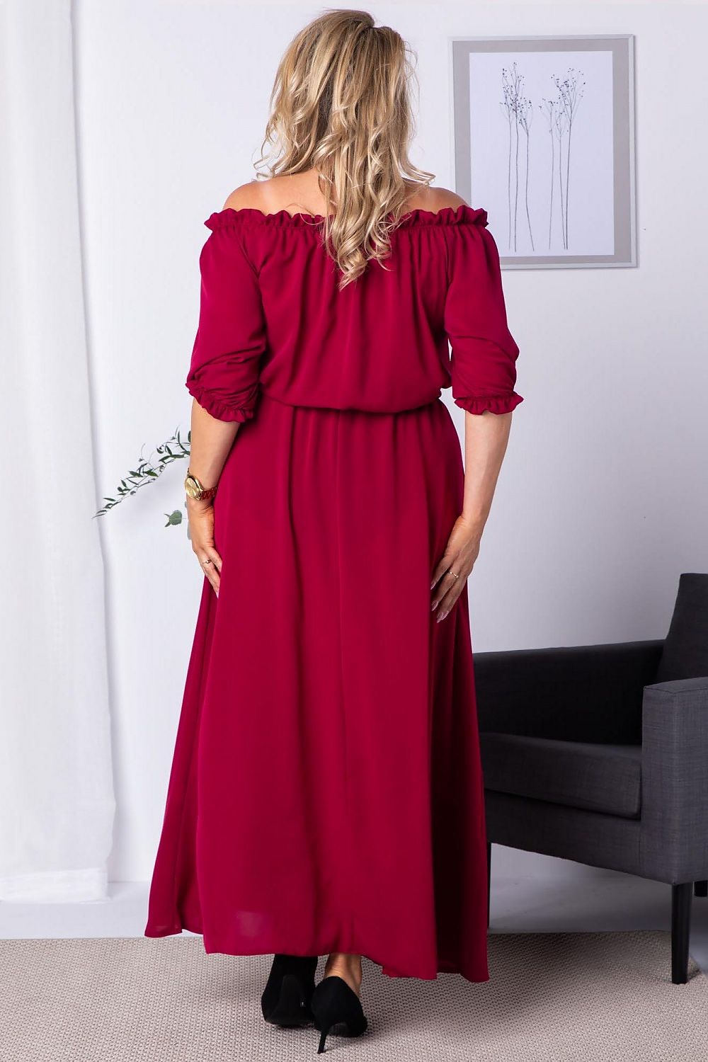 Plus size dress model 182179 Karko