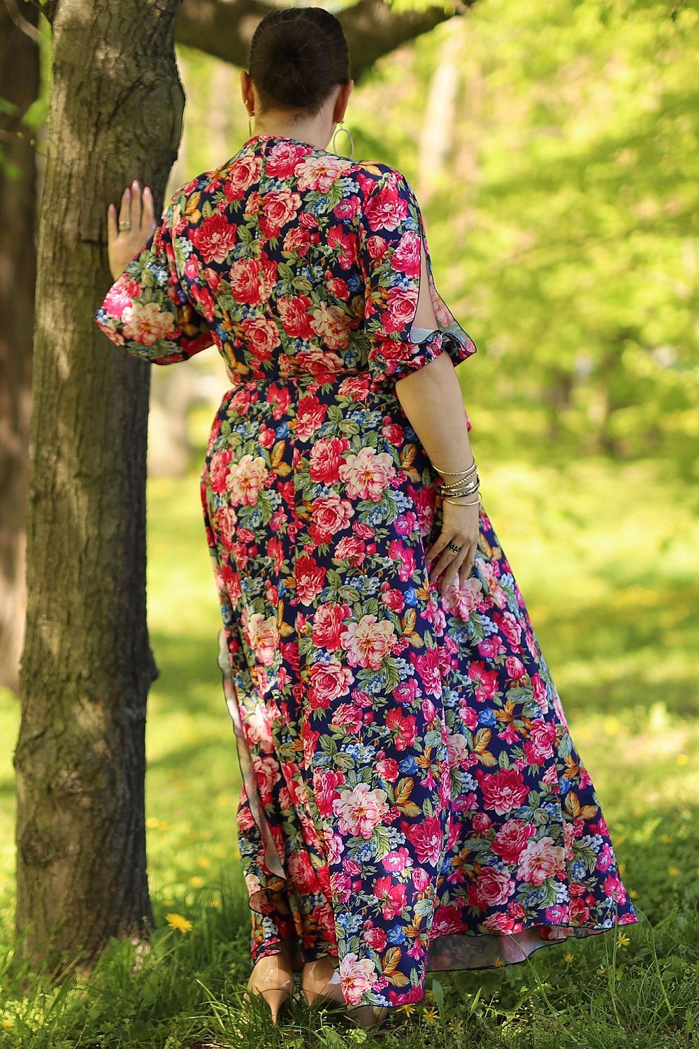 Plus size dress model 182186 Karko