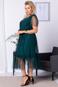 Plus size dress model 183335 Karko