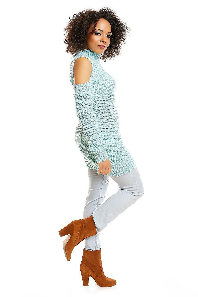 Hard-knitted jumper model 84344 PeeKaBoo