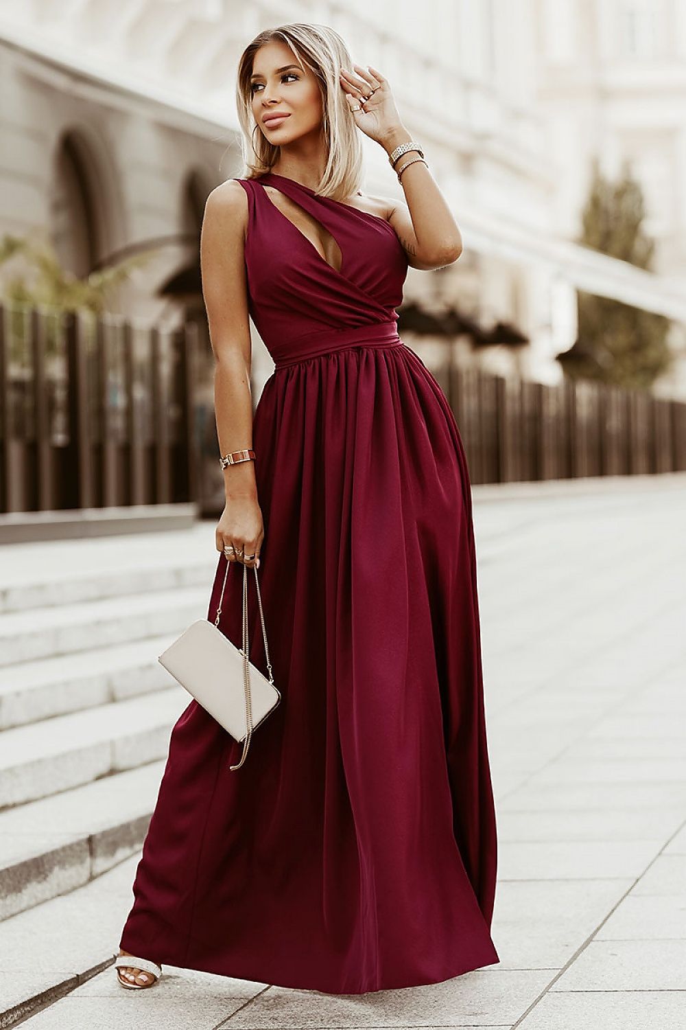 Long dress model 160537 Bicotone