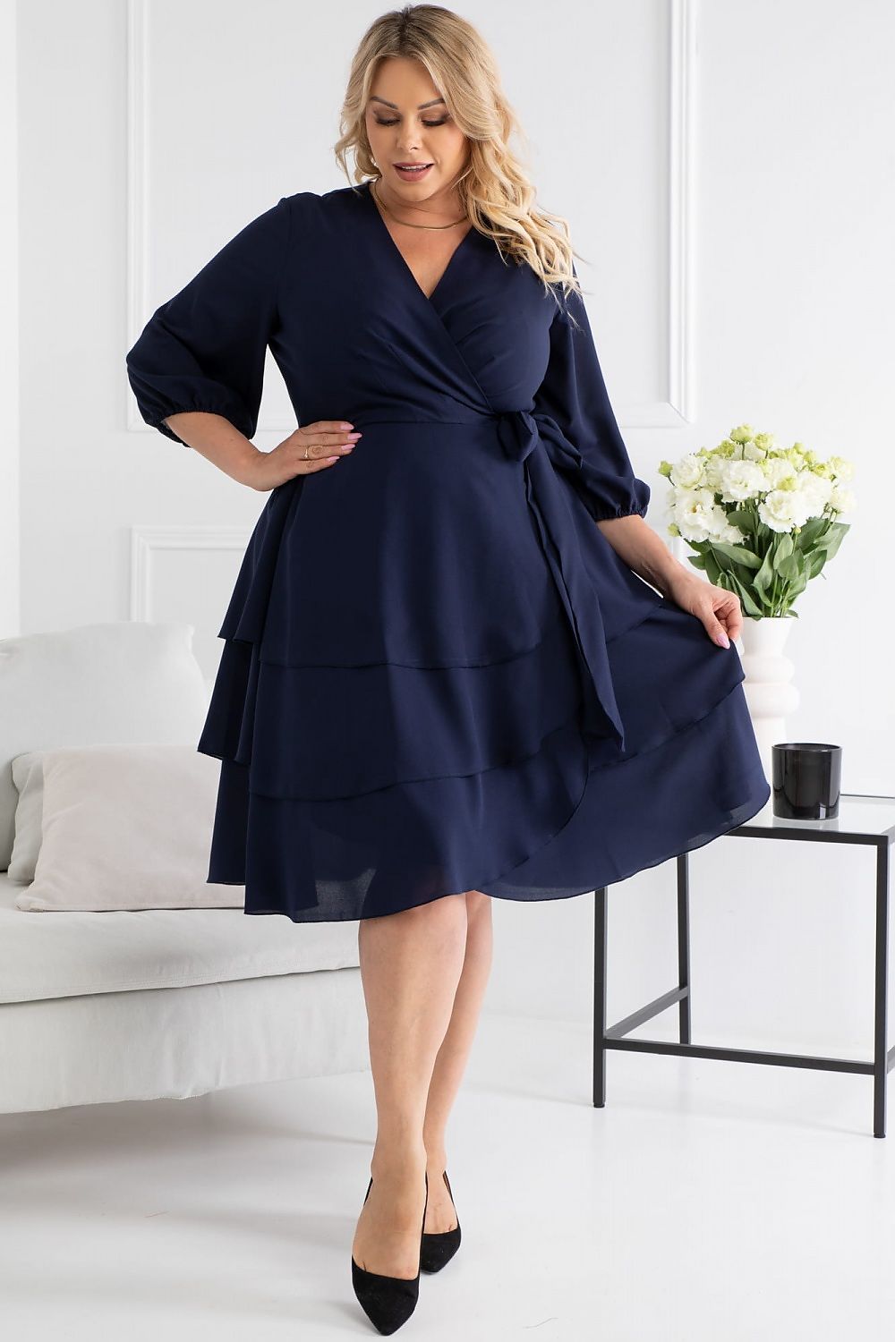 Plus size dress model 168966 Karko