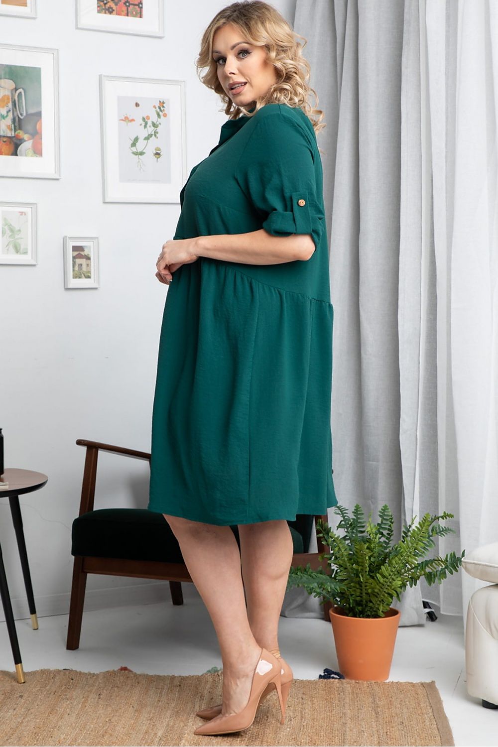 Plus size dress model 169058 Karko