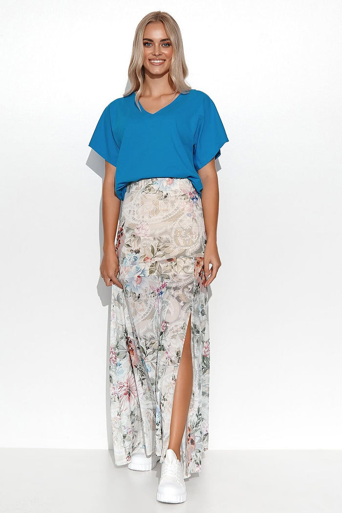 Long skirt model 176214 Makadamia